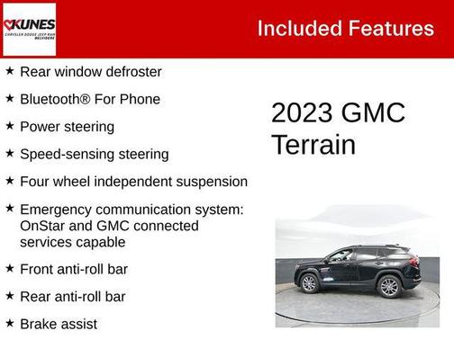 Ebony Twilight Metallic 2023 GMC Terrain SLT