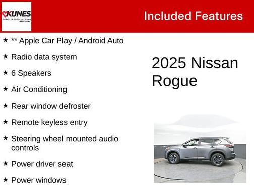 Gun Metallic 2025 Nissan Rogue SV