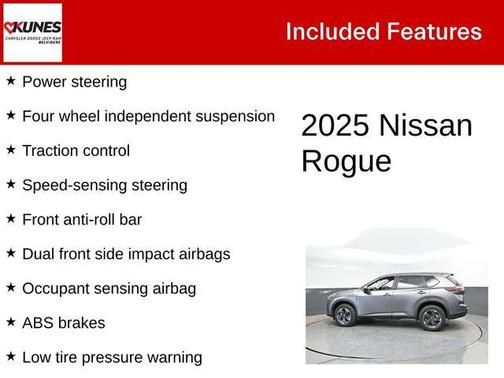 Gun Metallic 2025 Nissan Rogue SV