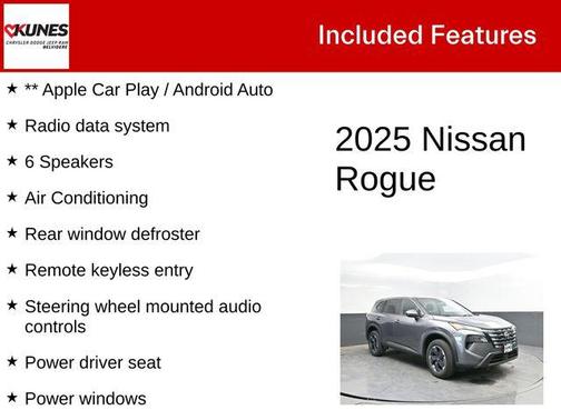Gun Metallic 2025 Nissan Rogue SV