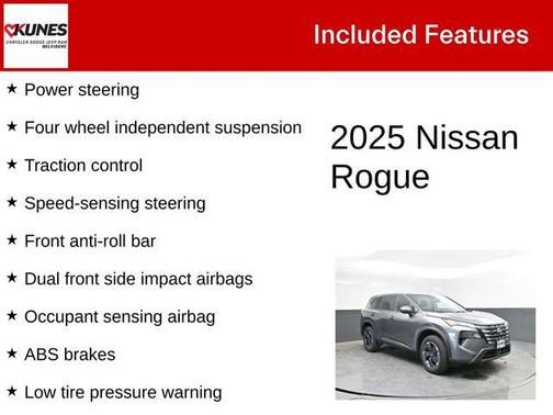 Gun Metallic 2025 Nissan Rogue SV