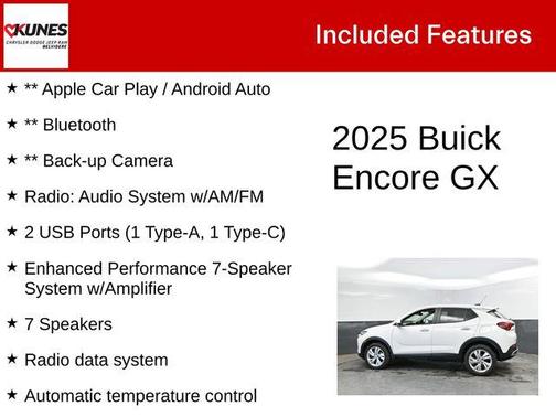 Summit White 2025 Buick Encore GX Preferred