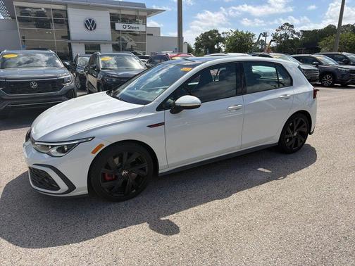 Opal White 2023 Volkswagen Golf GTI 2.0T SE DSG