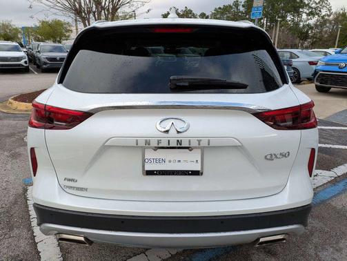 Radiant White 2023 INFINITI QX50 SENSORY AWD