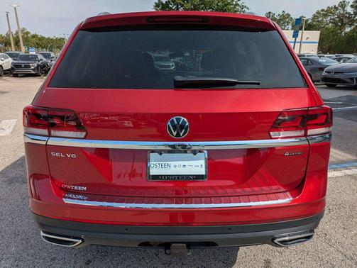Red Metallic 2023 Volkswagen Atlas 3.6L SEL