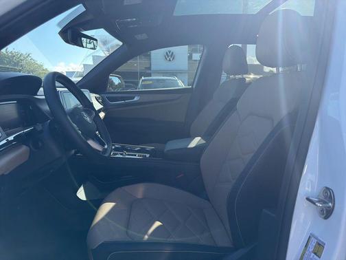 Pure White 2025 Volkswagen Atlas Cross Sport 2.0T SE w/Technology