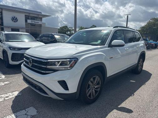 Pure White 2021 Volkswagen Atlas 2.0T S