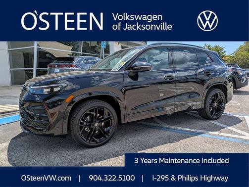 deep black pearl 2026 Volkswagen Tiguan 2.0T SE R-Line Black