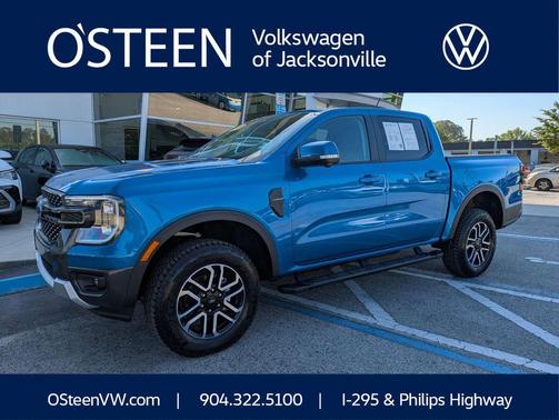Velocity Blue Metallic 2025 Ford Ranger LARIAT