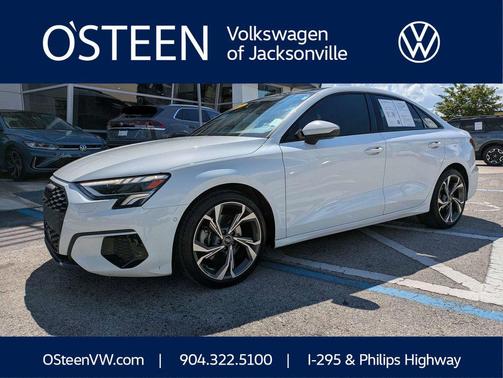 Glacier White Metallic 2023 Audi A3 Premium
