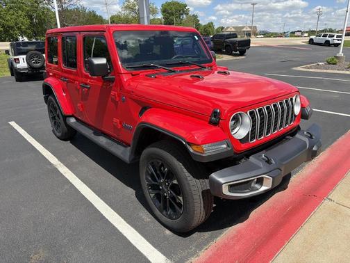 Firecracker Red Clearcoat 2025 Jeep Wrangler 4xe Sahara