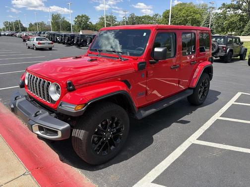 Firecracker Red Clearcoat 2025 Jeep Wrangler 4xe Sahara