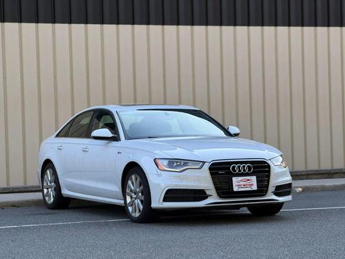 White 2015 Audi A6 3.0T Premium Plus