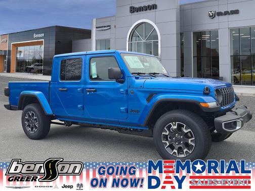 Hydro Blue Pearlcoat 2026 Jeep Gladiator Sahara 4x4