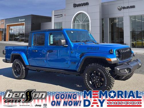 Hydro Blue Pearlcoat 2026 Jeep Gladiator Willys