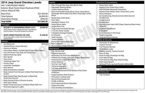 2014 Jeep Grand Cherokee Laredo