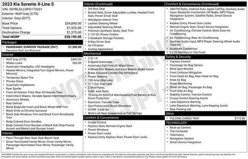 2023 Kia Sorento S