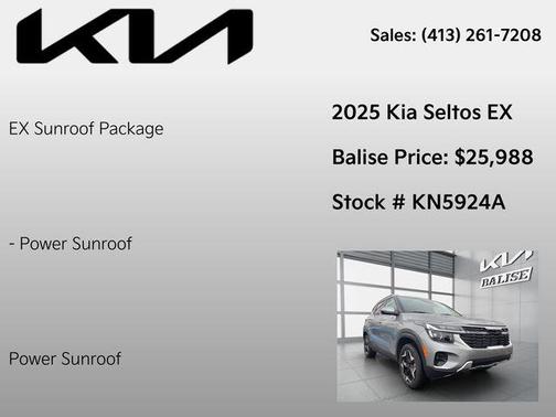 Steel Gray 2025 Kia Seltos EX