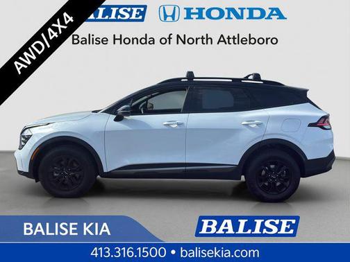 Glacier White Pearl/Ebony Black Roof 2024 Kia Sportage S