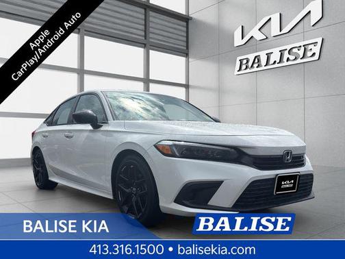 Platinum White Pearl 2023 Honda Civic Sport