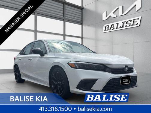 Platinum White Pearl 2023 Honda Civic Sport