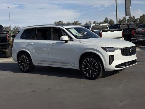 Crystal White Pearl 2026 Volvo XC90 Plug-In Hybrid T8 Plus 6-Seater