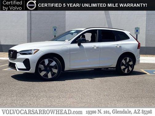 Crystal White Metallic 2025 Volvo XC60 Plug-In Hybrid T8 Plus
