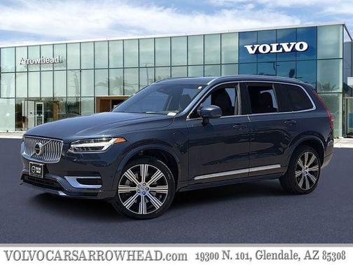 Denim Blue Metallic 2023 Volvo XC90 Recharge Plug-In Hybrid T8 Plus Bright Theme 7 Passenger
