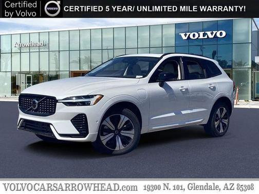 Crystal White Metallic 2025 Volvo XC60 Plug-In Hybrid T8 Plus