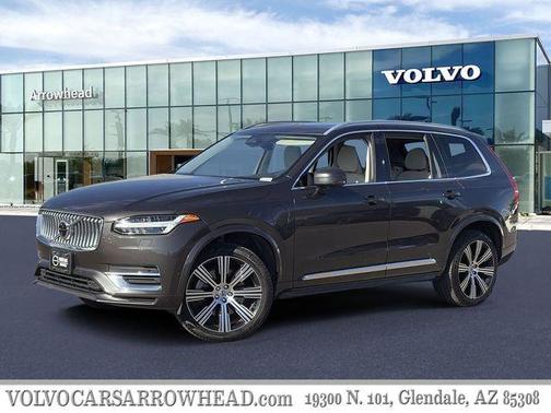 Platinum Gray Metallic 2023 Volvo XC90 Recharge Plug-In Hybrid T8 Plus Bright Theme 7 Passenger