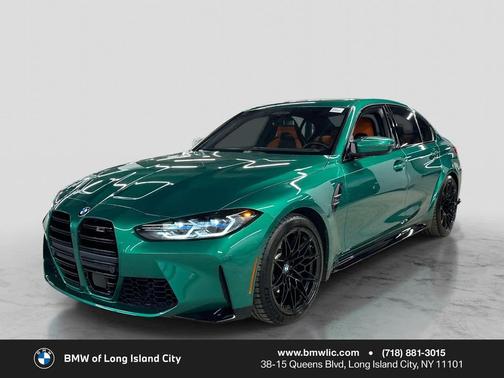 Isle of Man Green Metallic 2024 BMW M3 Competition xDrive