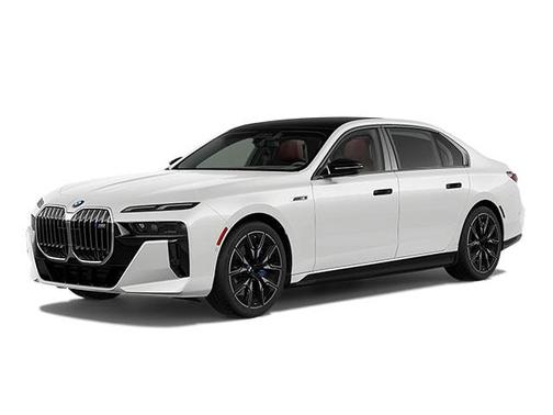 Mineral White Metallic 2025 BMW i7 M70