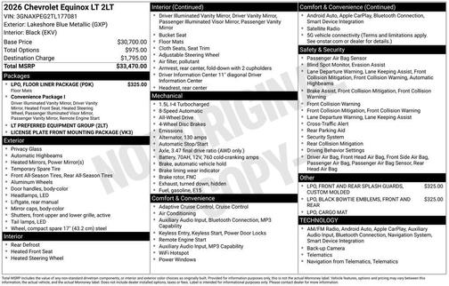 2026 Chevrolet Equinox 1LT