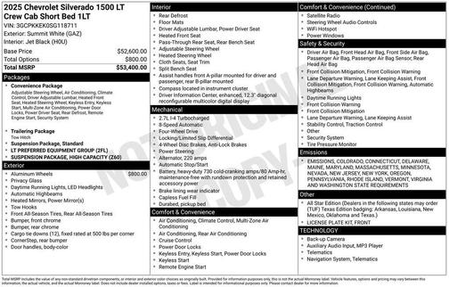2025 Chevrolet Silverado 1500 LT