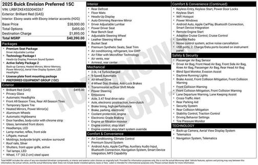 2025 Buick Envision Preferred AWD