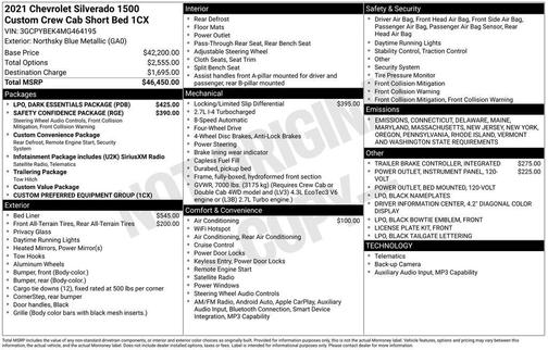 2021 Chevrolet Silverado 1500 Custom