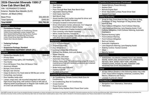 2026 Chevrolet Silverado 1500 LT
