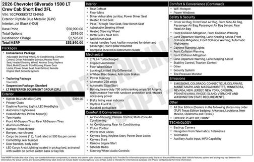 2026 Chevrolet Silverado 1500 LT