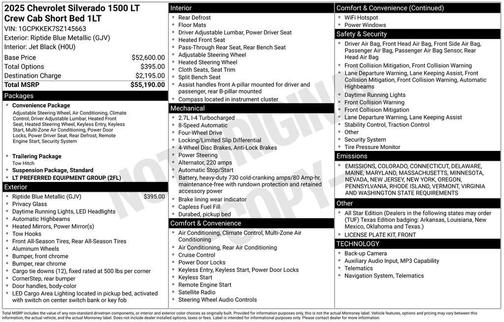 2025 Chevrolet Silverado 1500 LT