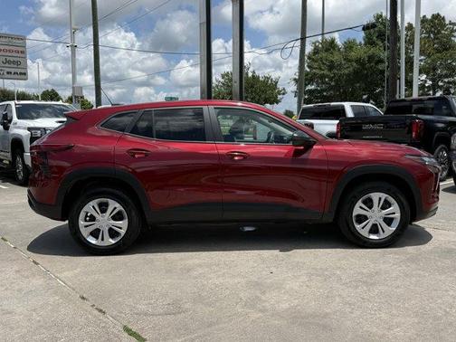 Crimson Metallic 2025 Chevrolet Trax LS