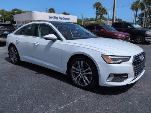 Glacier White Metallic 2023 Audi A6 55 Premium Plus