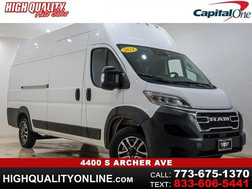 Bright White Clearcoat 2024 RAM ProMaster 3500 High Roof