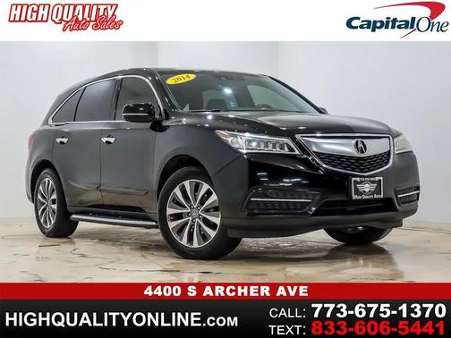 Crystal Black Pearl 2014 Acura MDX 3.5L