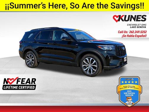 Black Metallic 2025 Ford Explorer ST-Line