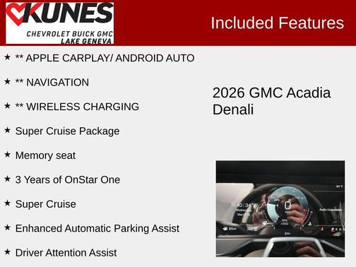 Downpour Metallic 2026 GMC Acadia Denali