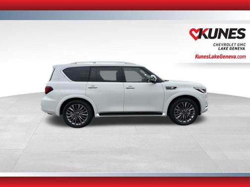 Moonstone White 2021 INFINITI QX80 SENSORY AWD