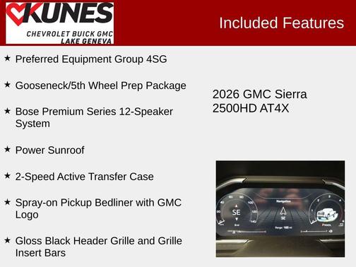 Onyx Black 2026 GMC Sierra 2500 AT4X