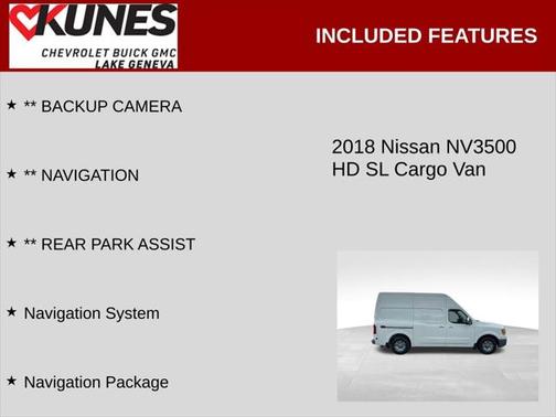 2018 Nissan NV Cargo NV3500 HD S V8