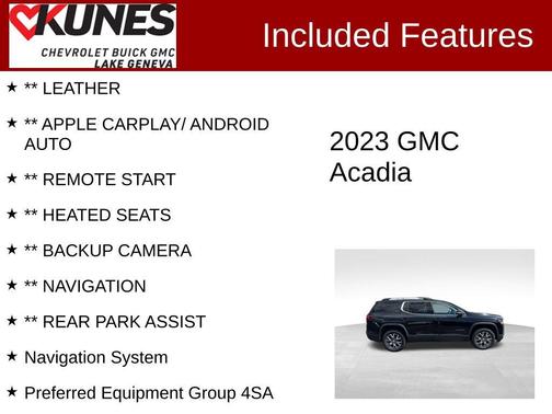 2023 GMC Acadia AWD SLT