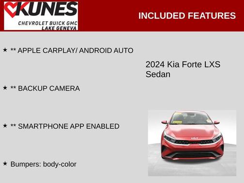 Currant Red 2024 Kia Forte LXS